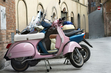 Motorcycles in the old city