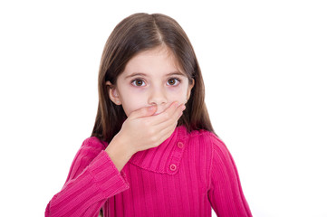 Fototapeta premium Surprised little girl- bambina sorpresa