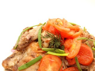Chicken and tomatoes