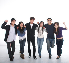 Fototapeta premium young Asian group