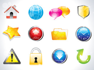 abstract web icons