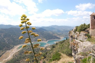Lake of Siurana almost empty
