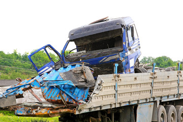 Truck collision