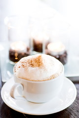Milch-Cafe Kerzen hell