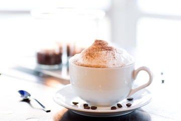 Cafe Milch Stil hell