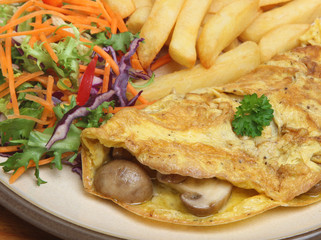 Mushroom & Cheese Omelet