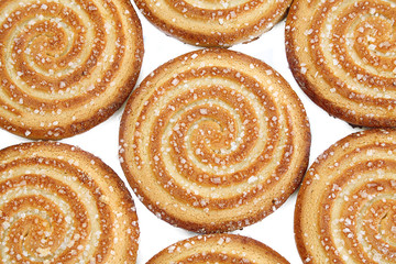 sweet delicious cookies close up