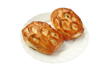 two delicious fresh pies with cottage cheese