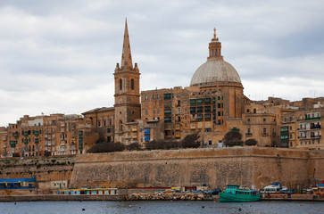 Fototapeta na wymiar View of Valletta, Malta