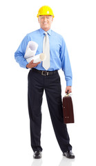 Mature handsome architect