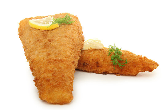 poissons pan&eacute;s