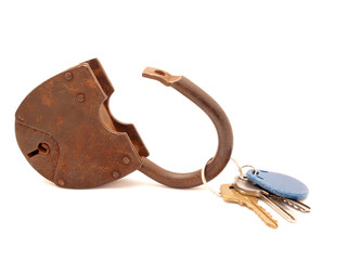 Obraz premium Keys and the lock