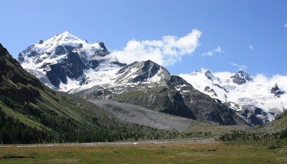 Fototapeta premium Piz Bernina, Suisse