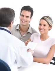 Fototapeta premium doctor and young couple
