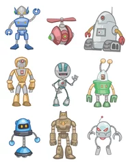 Cercles muraux Robots robot de dessin animé