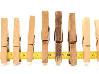 Clothespins on a roulette