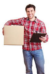 Kurierdienst bringt Paket