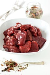 venison and mixed herbs