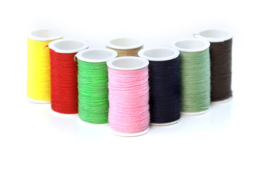 Colorful bobbins