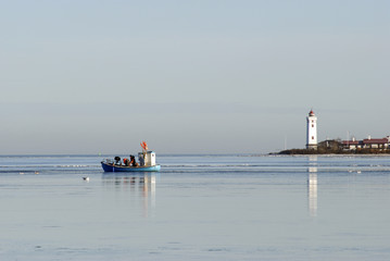 Fishing from fishing boat