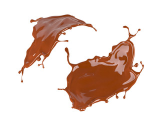 Chocolate splashes