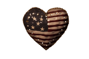 American Flag Heart