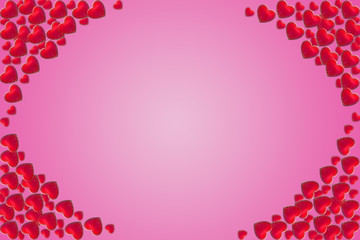 pink and red heart background