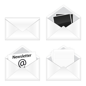 Set of e-mail icon