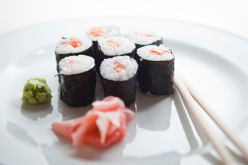 sushi maki (color toned image; shallow DOF)