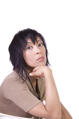 Fototapeta premium Close up of a Beautiful Asian Girl