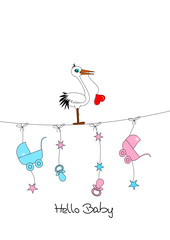 Gl&uuml;ckwunschkarte Baby