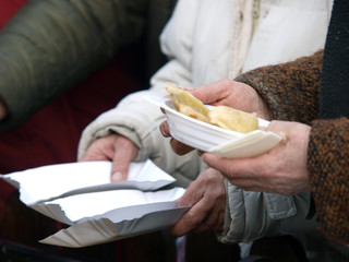 Warm food for the poor and homeless