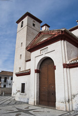 Fototapeta na wymiar Iglesía de San Nicolás, el Albaicín, Granada