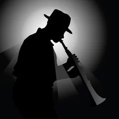 Fotobehang Muziekband saxofonist