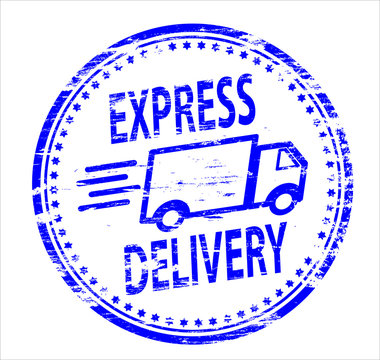 Express Delivery Rubber Stamp