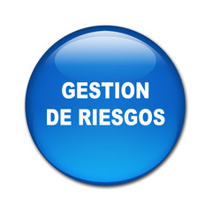 Boton brillante texto GESTION DE RIESGOS
