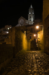 Matera by night. Basilicata.