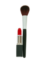 Brush and  lipstick