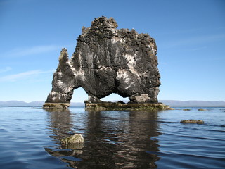 A very thirsty dragon... or is it a troll turned to stone?