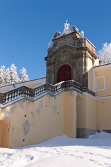 Entrance to the Monastery Kraliky (Czech Republic)