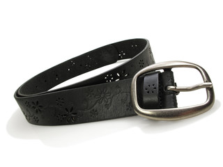 Leather Belt in Black