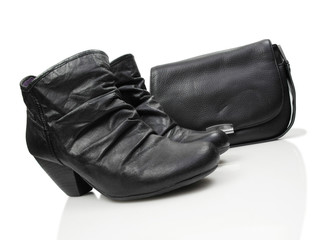 Naklejka premium Leather accessories in black