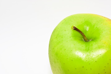 Green apple isolted on white