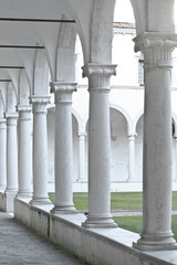 cloister in an ancient building