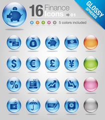 Glossy spheres - Finance 01