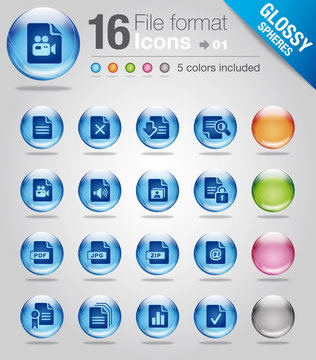 Glossy spheres - File format 01