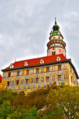 Castle in Cesky Krumlov in HDR