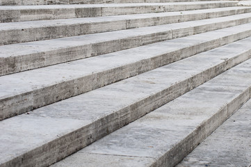 A flight of steps made of marble