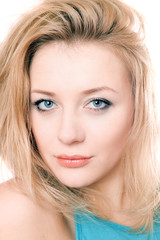 Fototapeta premium Closeup portrait of a attractive blonde