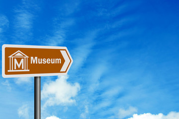 Tourist Information series: 'Museum' - with space for text overl